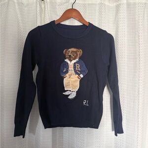 Navy Bear Sweater (Ralph Lauren style)